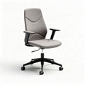 Fabric office chair with adjustable height and ergonomic support grey 60 x 60 x 100cm